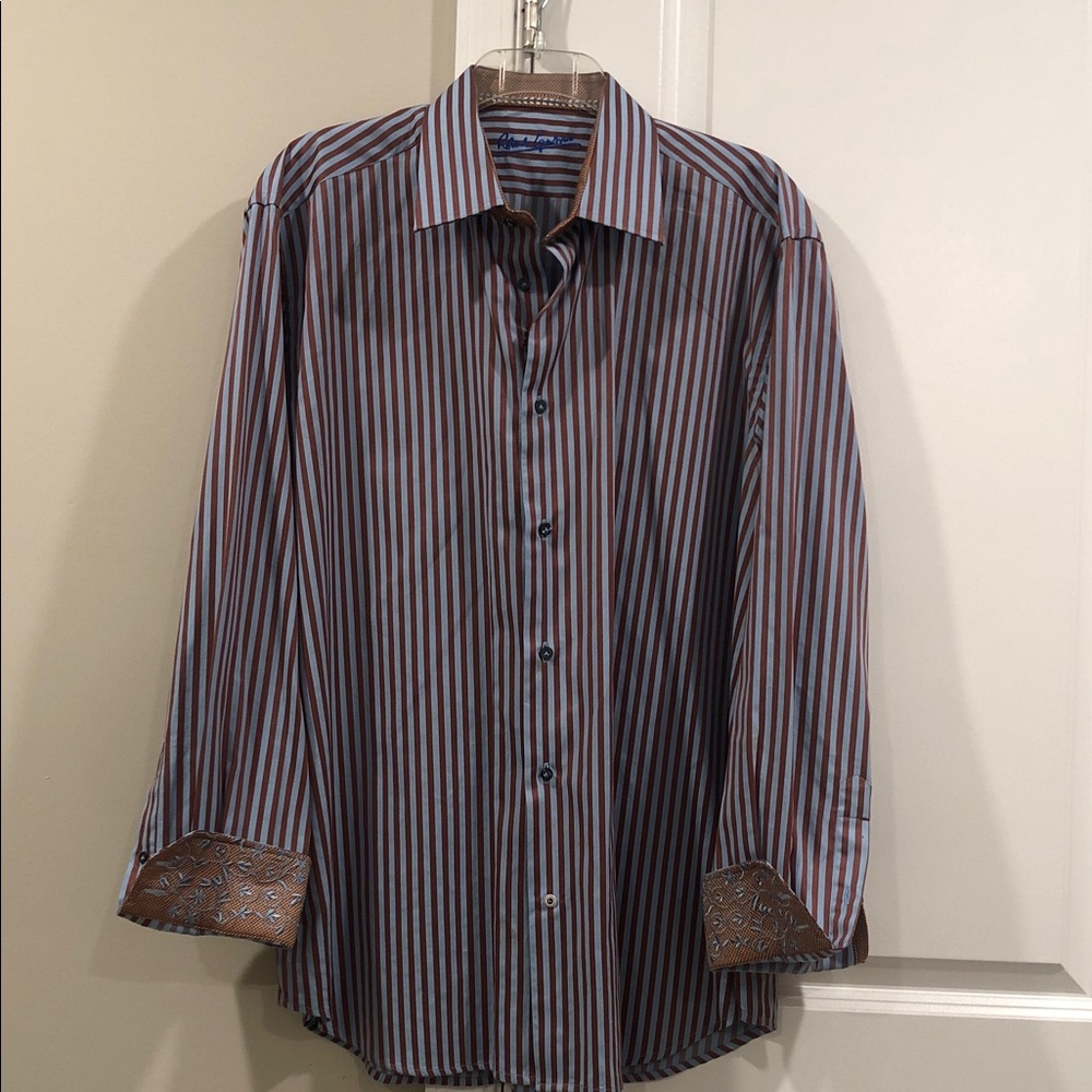 Robert Graham Multicolor Striped Dress Shirt